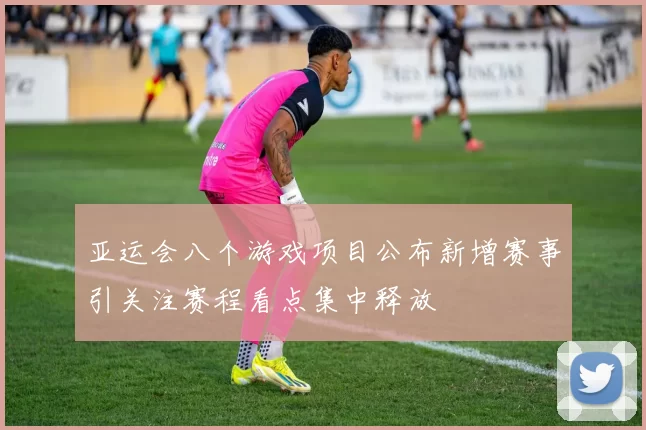 亚运会八个游戏项目公布新增赛事引关注赛程看点集中释放